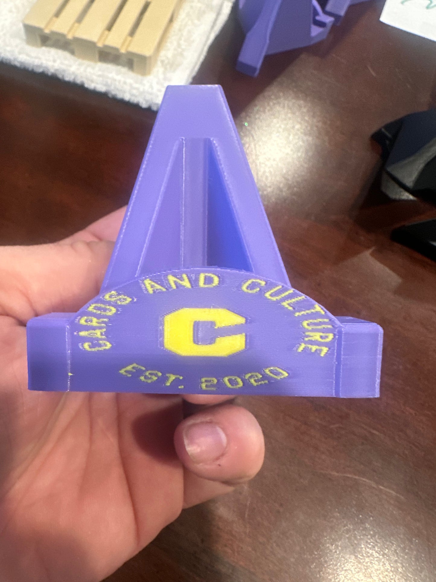 3D Printed Logo Card Stands- Help your business stand out!