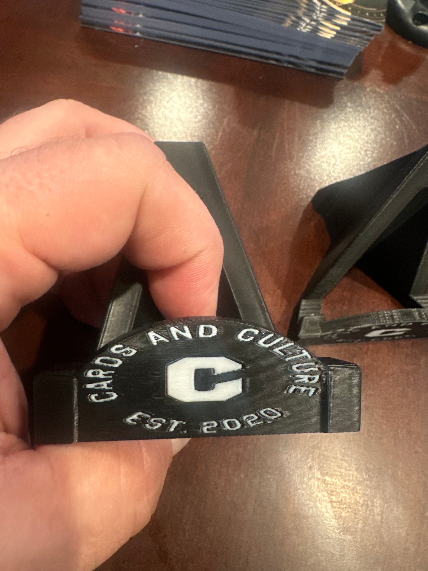 3D Printed Logo Card Stands- Help your business stand out!