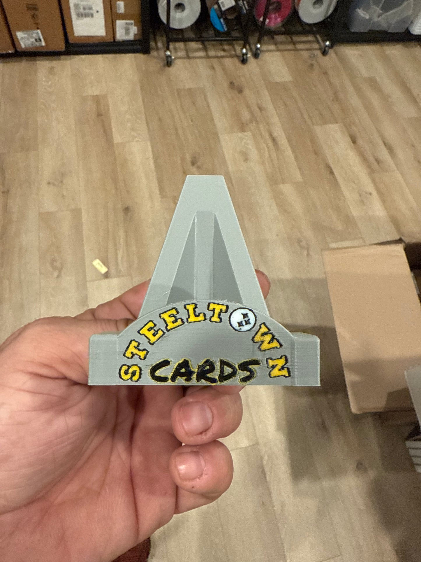 3D Printed Logo Card Stands- Help your business stand out!