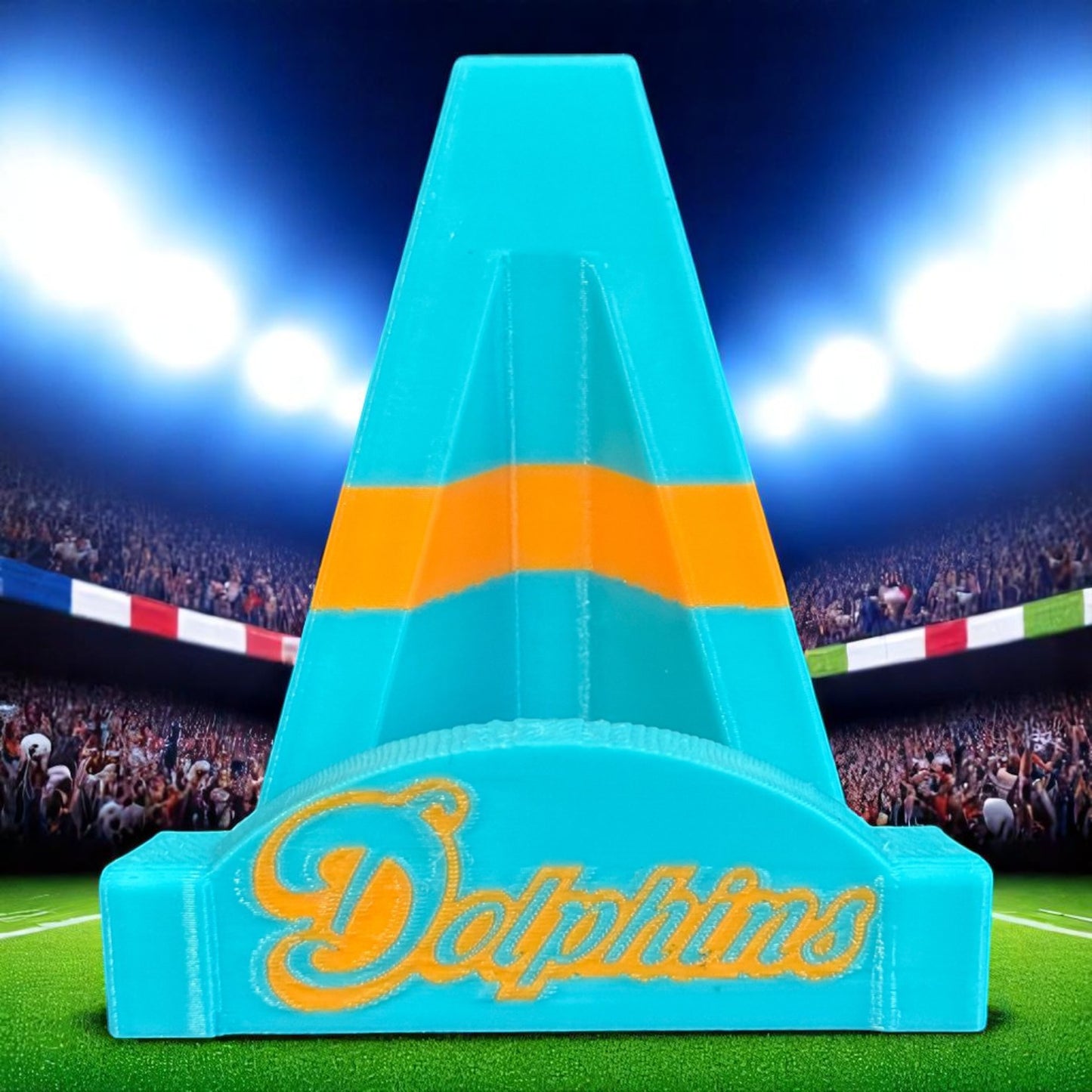 3D printed Miami Dolphins card stand NFL
