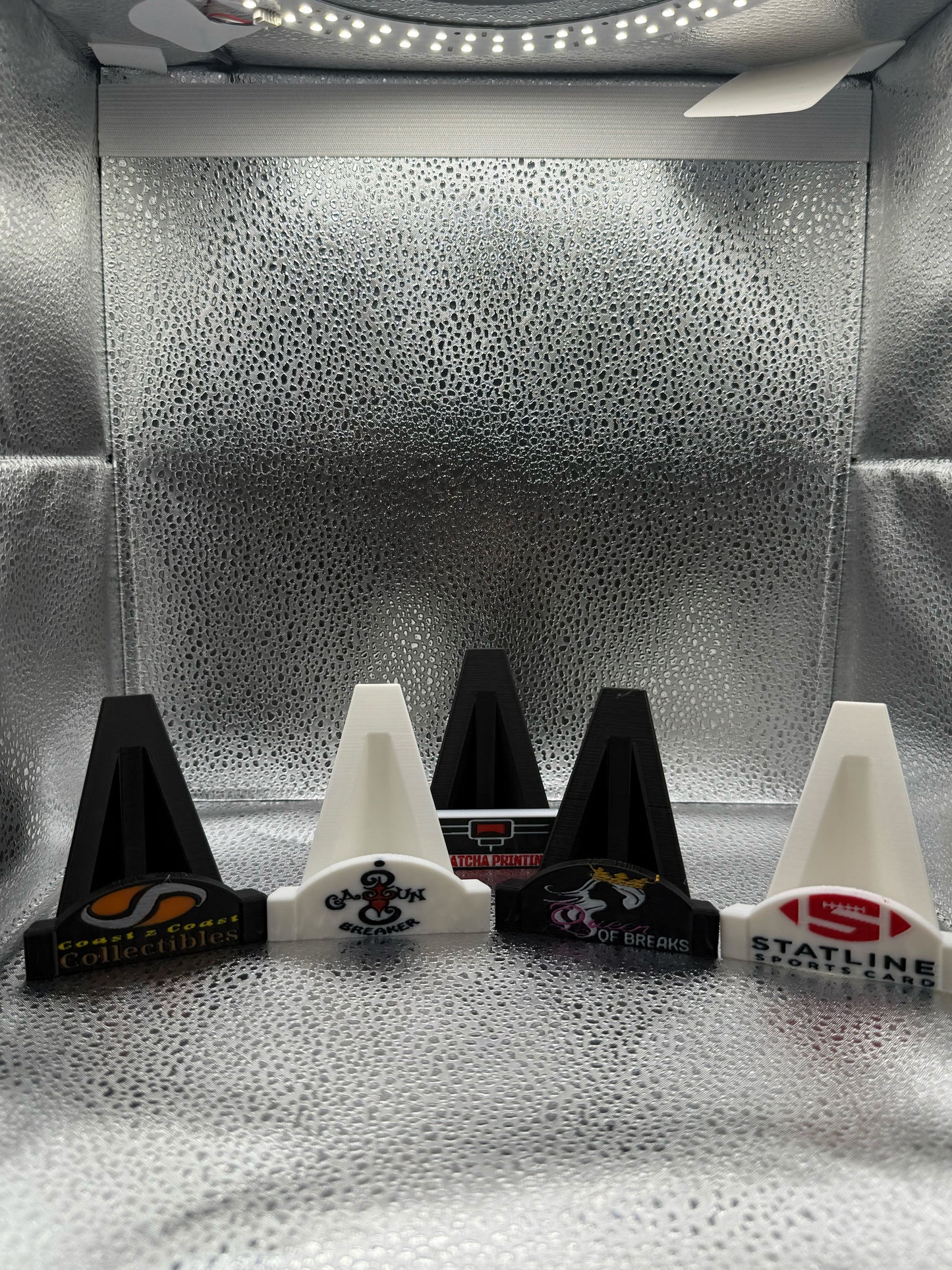 3D Printed Logo Card Stands- Help your business stand out!