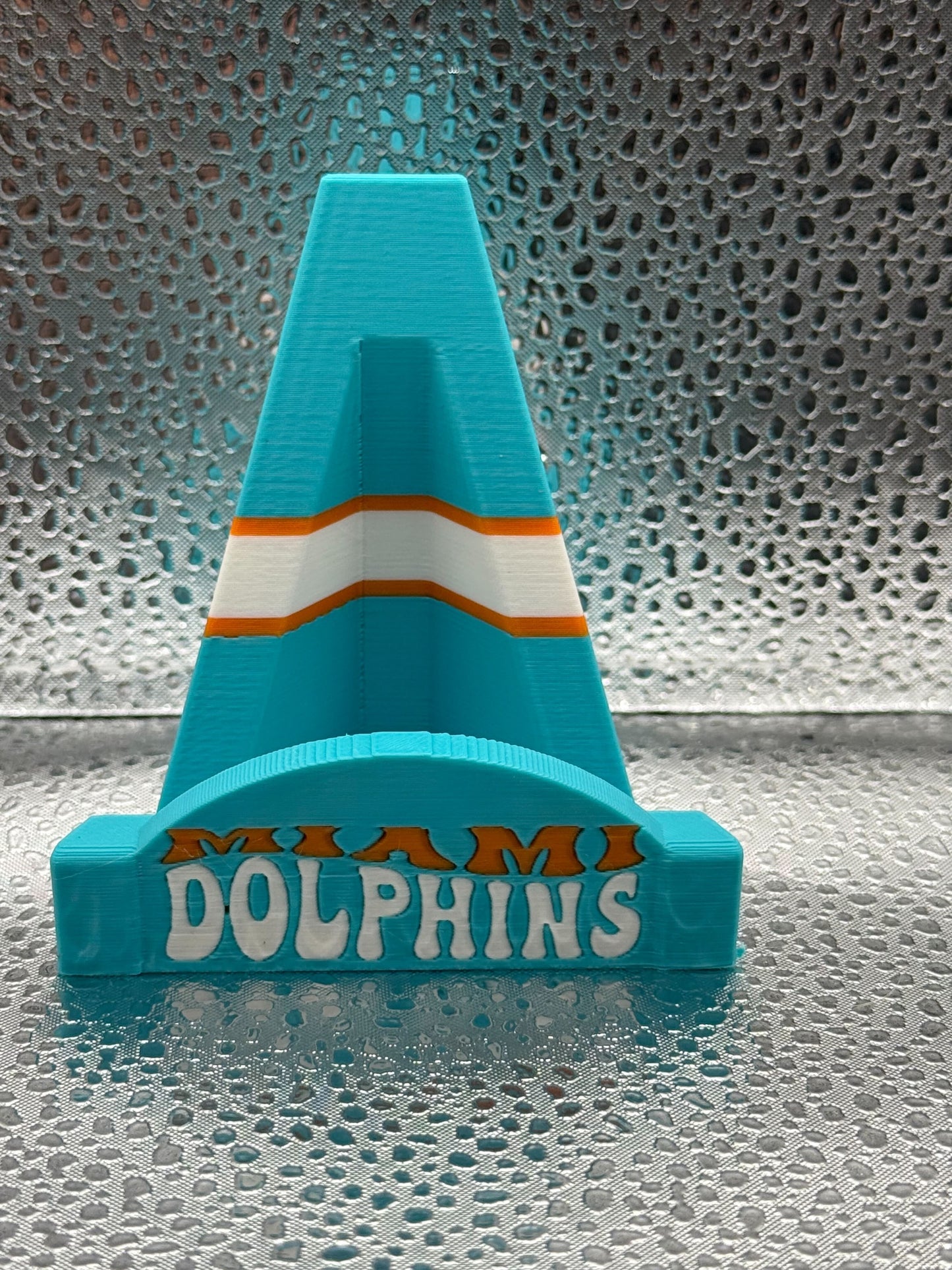 3D printed Miami Dolphins card stand NFL