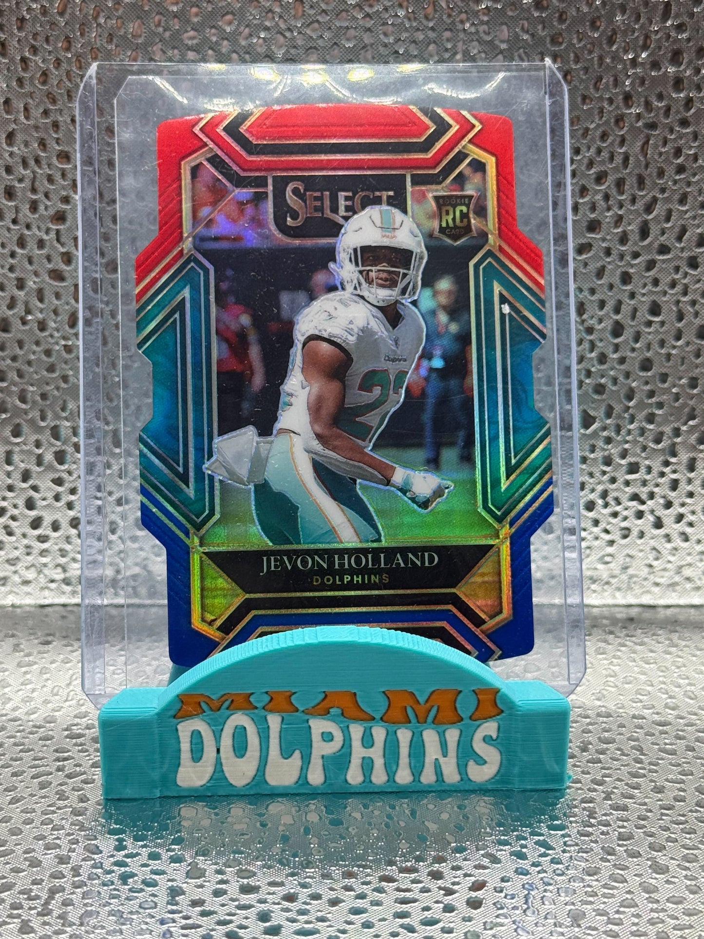 3D printed Miami Dolphins card stand NFL