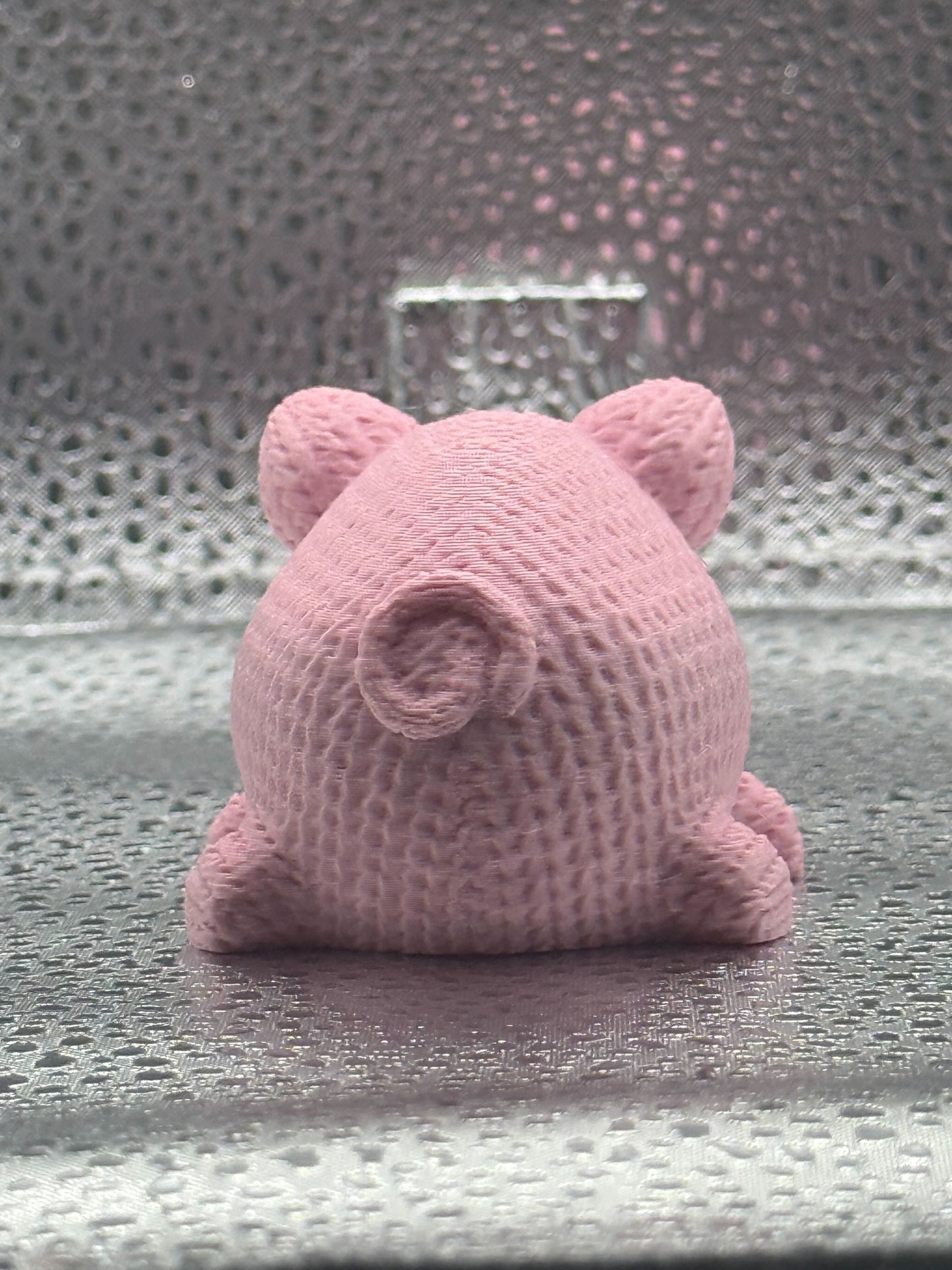 3D Printed Knitted Pig - Oinking all the way home