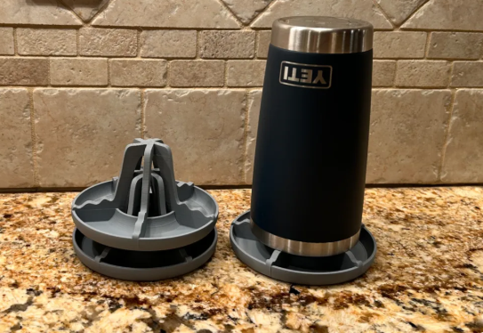 3D printed Stackable bottle drying rack yeti, water bottles, cups