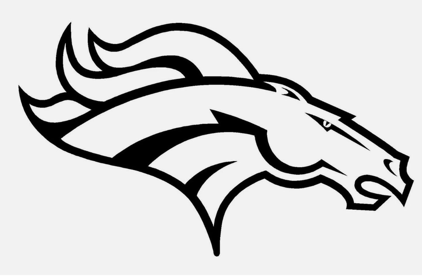 Denver broncos Logo Vinyl Decal Fan Gear NFL Car Window Sticker Cornhole