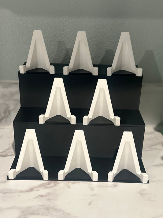 3D Printed Bleacher Card Display With 8 Standard Card Stands