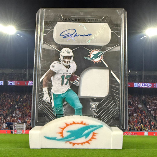 3D printed Miami Dolphins card stand NFL