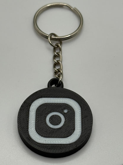 3D printed Instagram scannable keychain (NFC tag) - Help get followers easy!