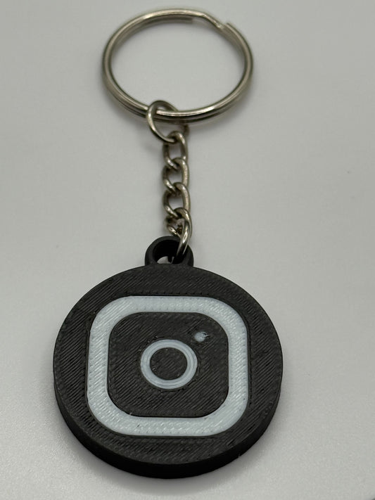 3D printed Instagram scannable keychain (NFC tag) - Help get followers easy!