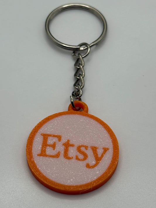 3D printed Etsy scannable keychain (NFC tag) - Help get followers easy!