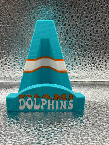 3D printed Miami Dolphins card stand NFL
