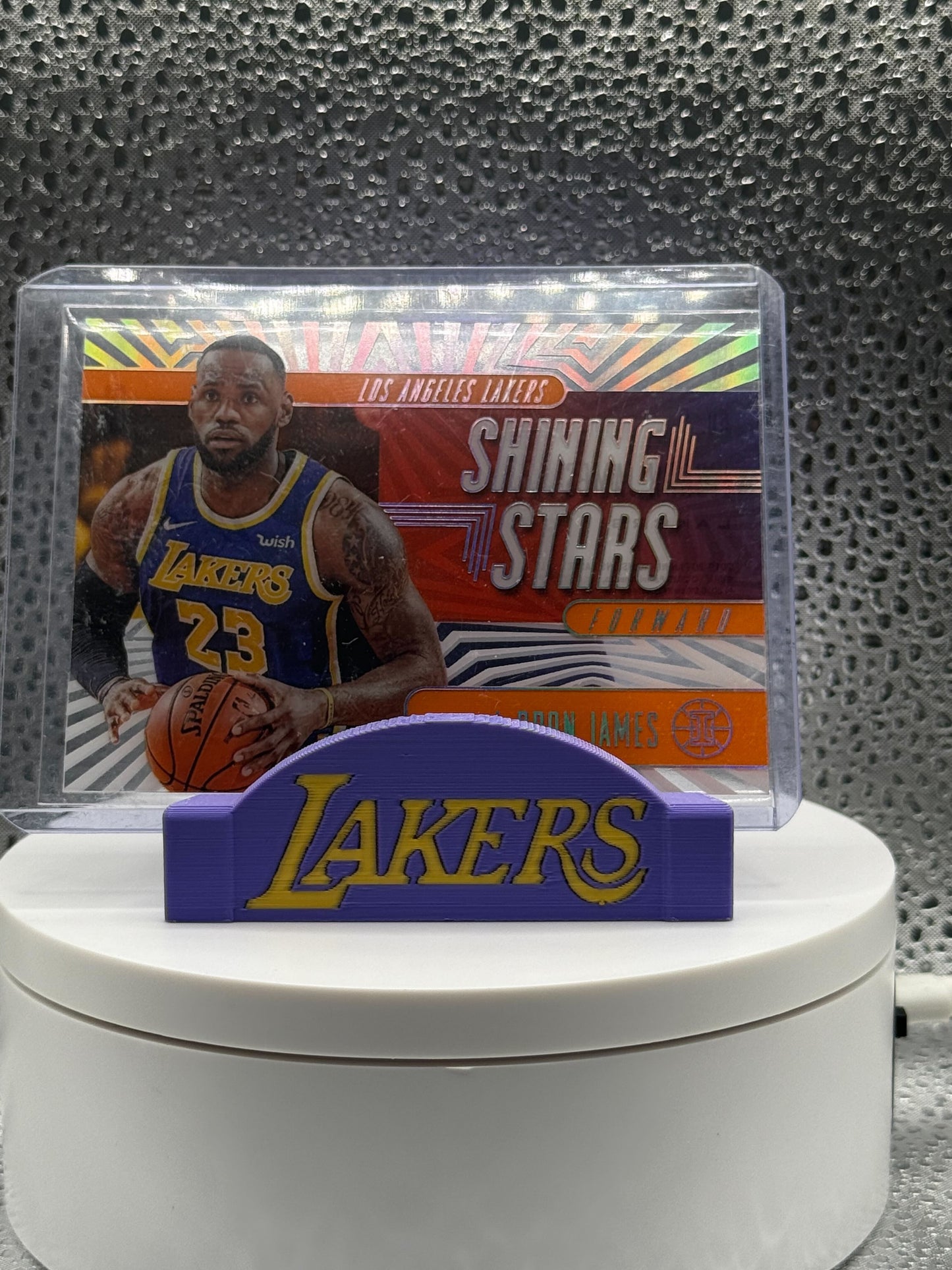 3D Printed Lakers Card Stand- Ready to be put court side!