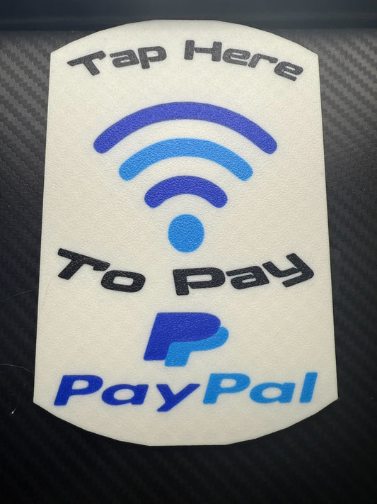 3D printed PayPal scannable pay link easy faster  (NFC tag)