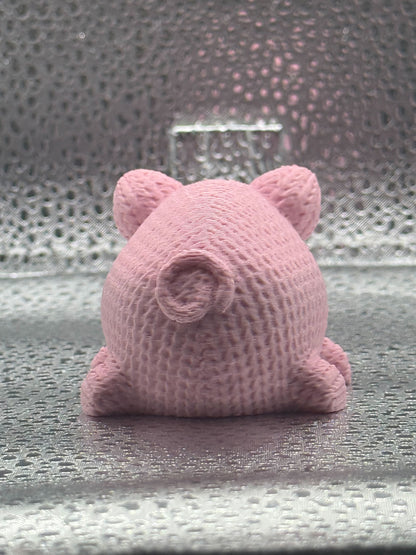 3D Printed Knitted Pig - Oinking all the way home