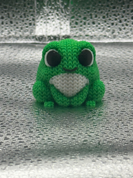 3D Printed Knitted Frog- Cuddly Cute!