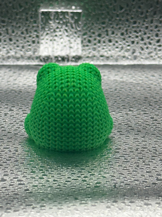 3D Printed Knitted Frog- Cuddly Cute!