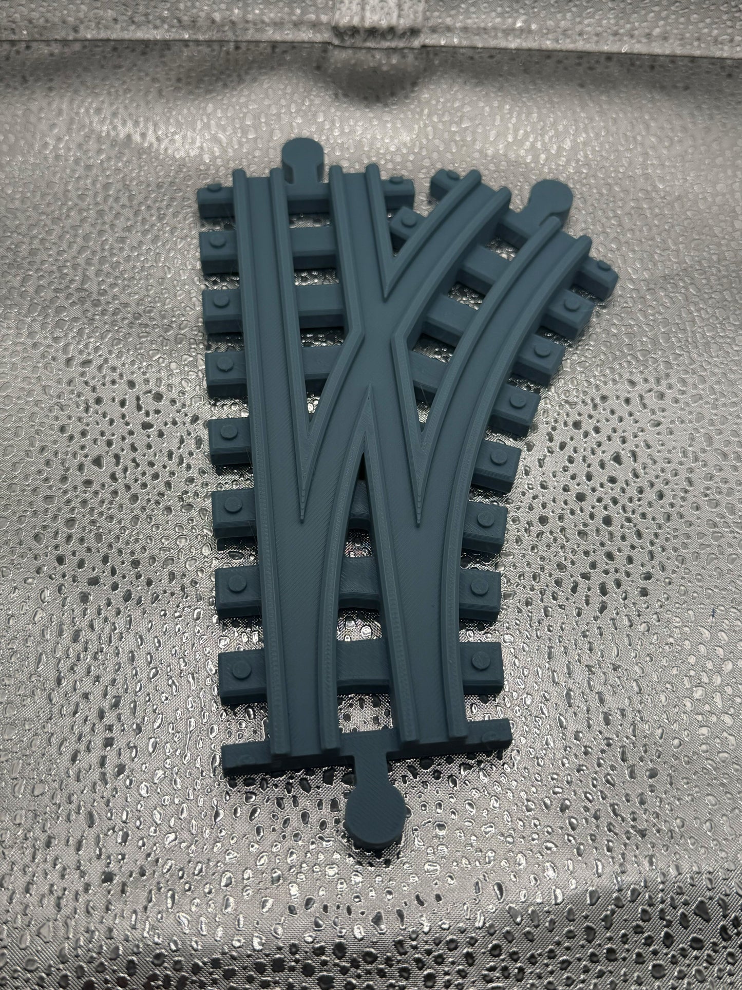 3D Printed Tiny Train Track Straight-Curve Male to Male