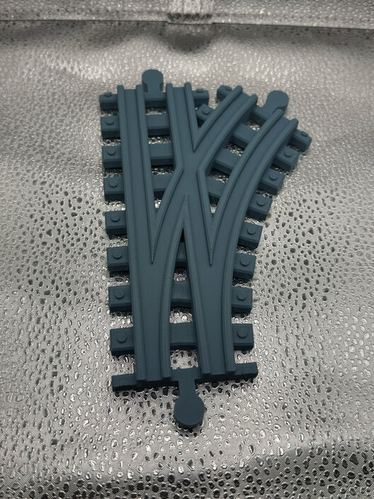 3D Printed Tiny Train Track Straight-Curve Male to Male