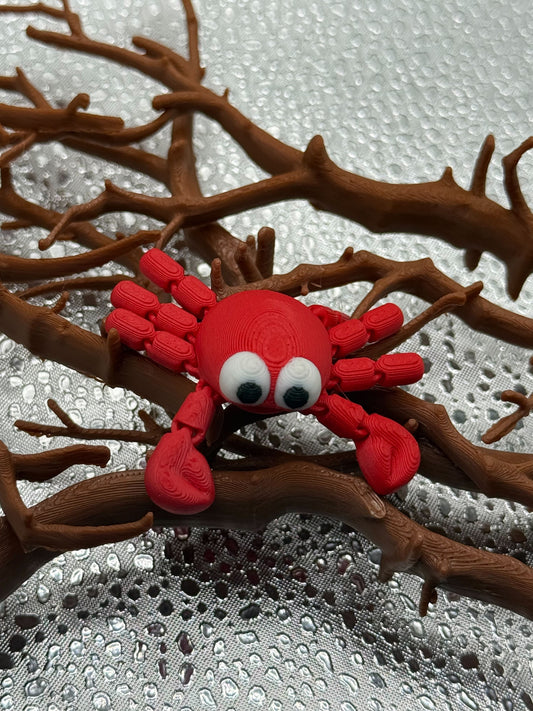 3D Printed Articulated Adult Print-A Pal Crab -To cute to pinch!