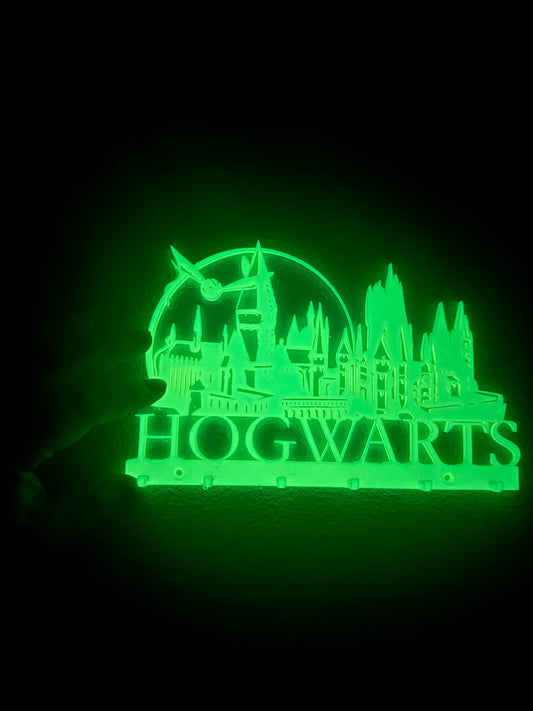 3D Printed Glow in the Dark Hogwarts Key Holder