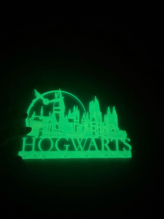 3D Printed Glow in the Dark Hogwarts Key Holder