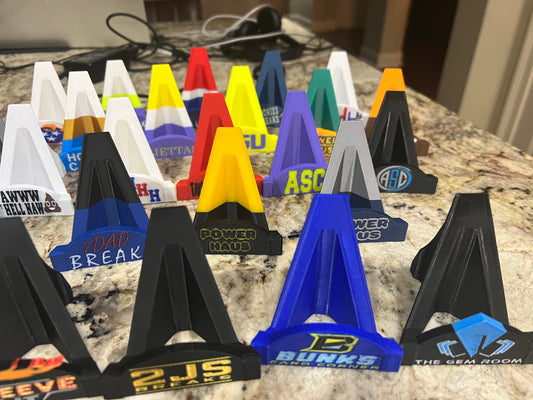 3D Printed Logo Card Stands- Help your business stand out!