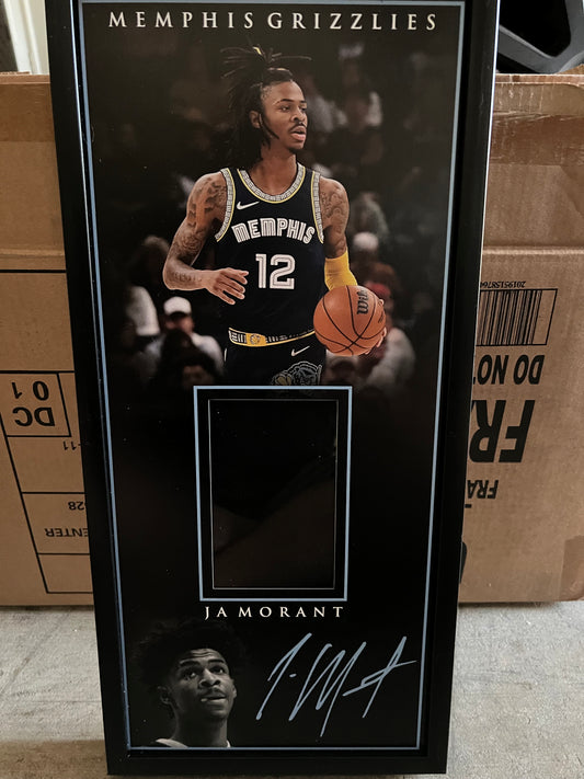 10 x 21 Framed Vinyl Card Display - Ja Morant