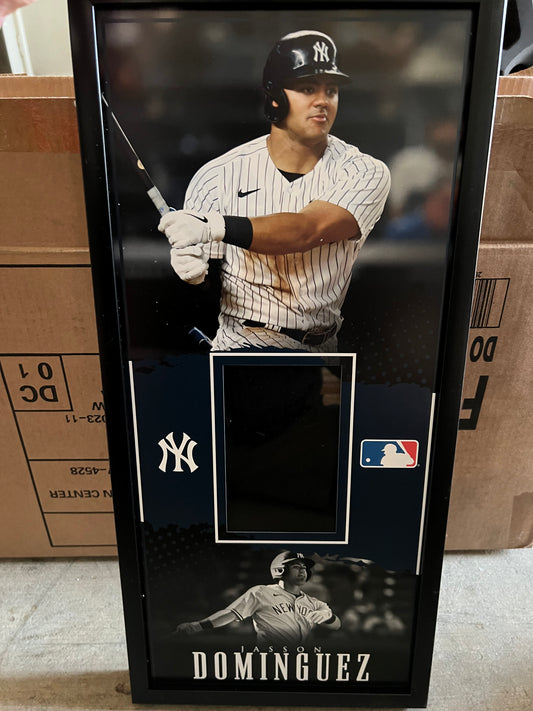 10 x 21 Framed Vinyl Card Display - Jasson Domínguez