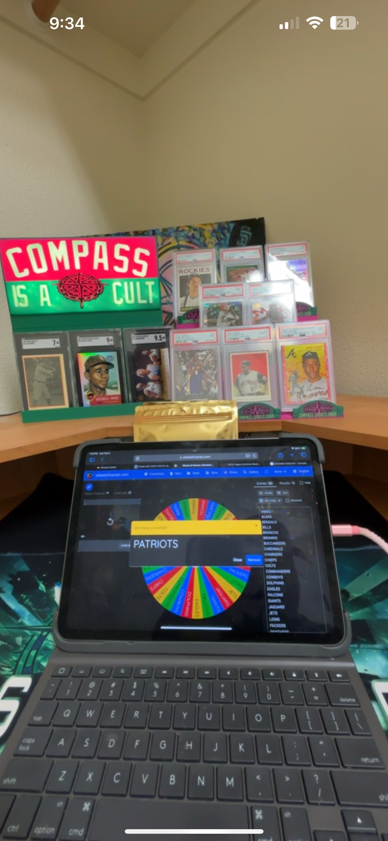 3D Printed Stadium Card Display System - Multiple Configurations
