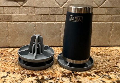3D printed Stackable bottle drying rack yeti, water bottles, cups