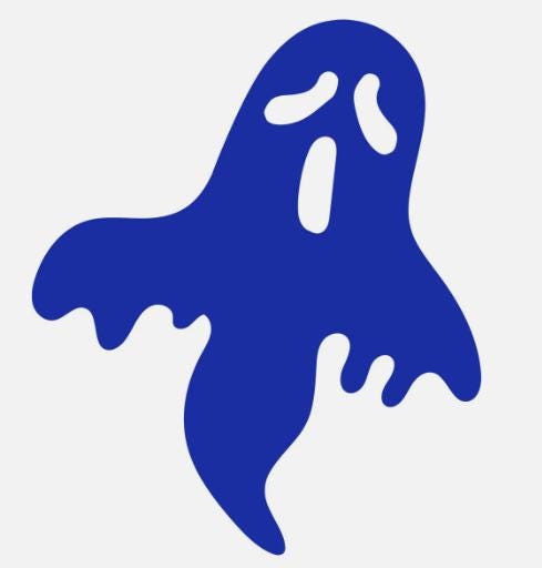 Vinyl Halloween Ghost Decal