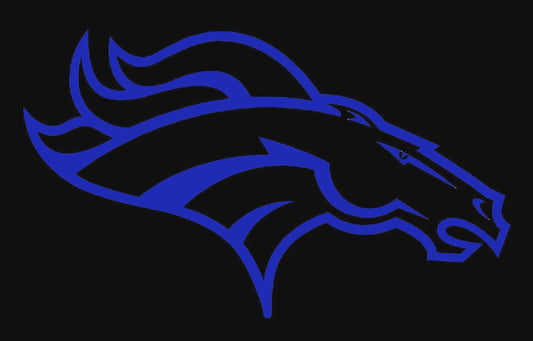 Denver broncos  Logo Vinyl Decal Fan Gear NFL Car Window Sticker Cornhole