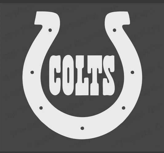 Indianapolis Colts Football Vinyl Decal Sticker for NFL Car Truck Window